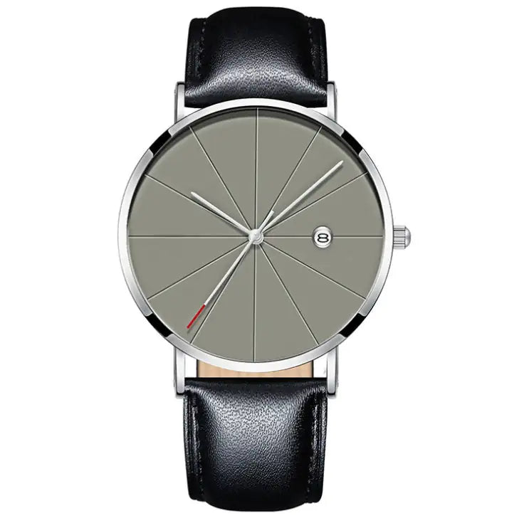 Simple calendar watch male creative waterproof quartz watch